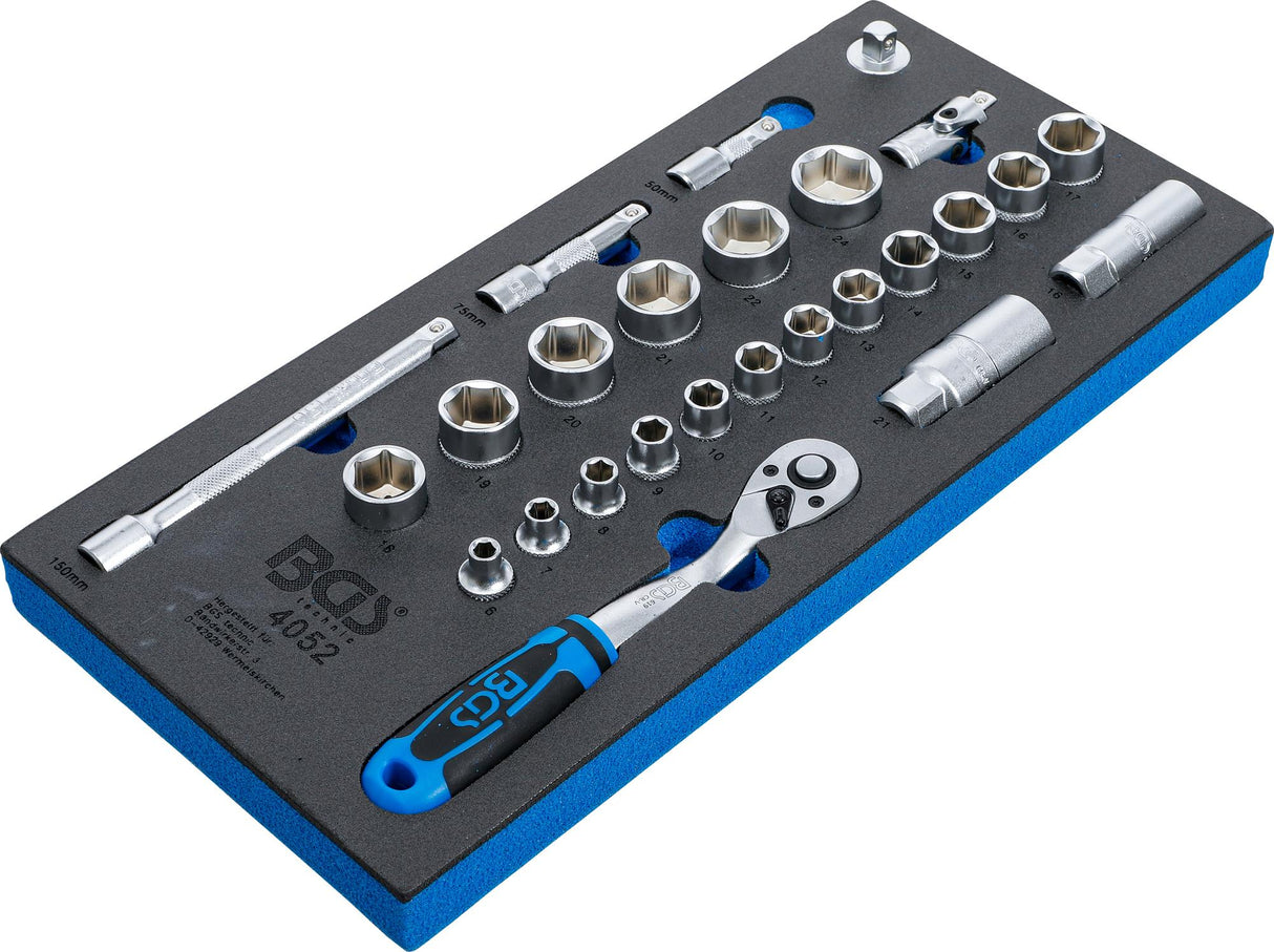 TOOL TRAY 1/3: SOCKET SET | 10 MM (3/8 ") | 26 PCS. (4052)