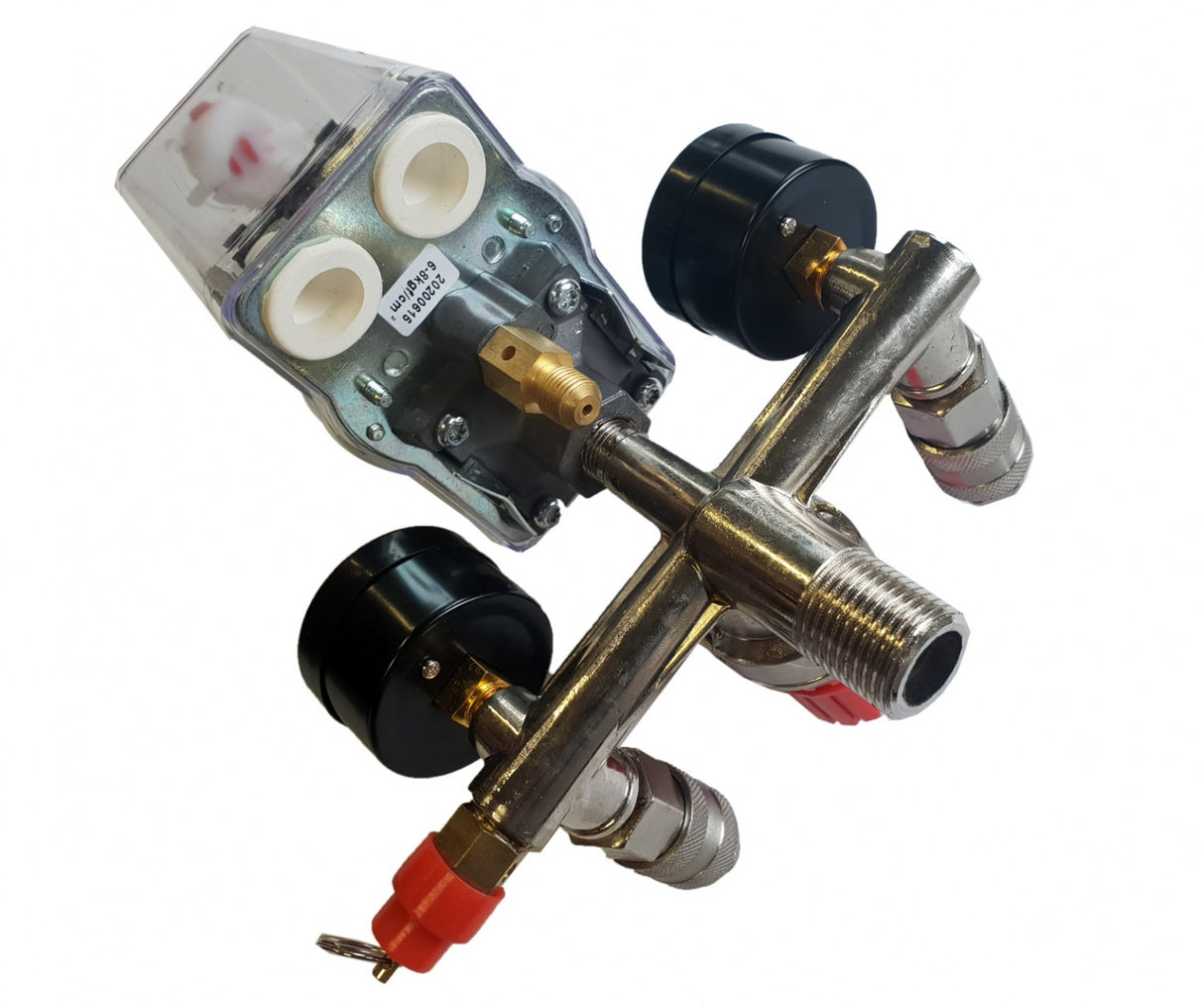 COMPRESSOR REGULATOR WITH PRESSURE SWITCH AND PRESSURE GAUGES | 380V (SK10679B)