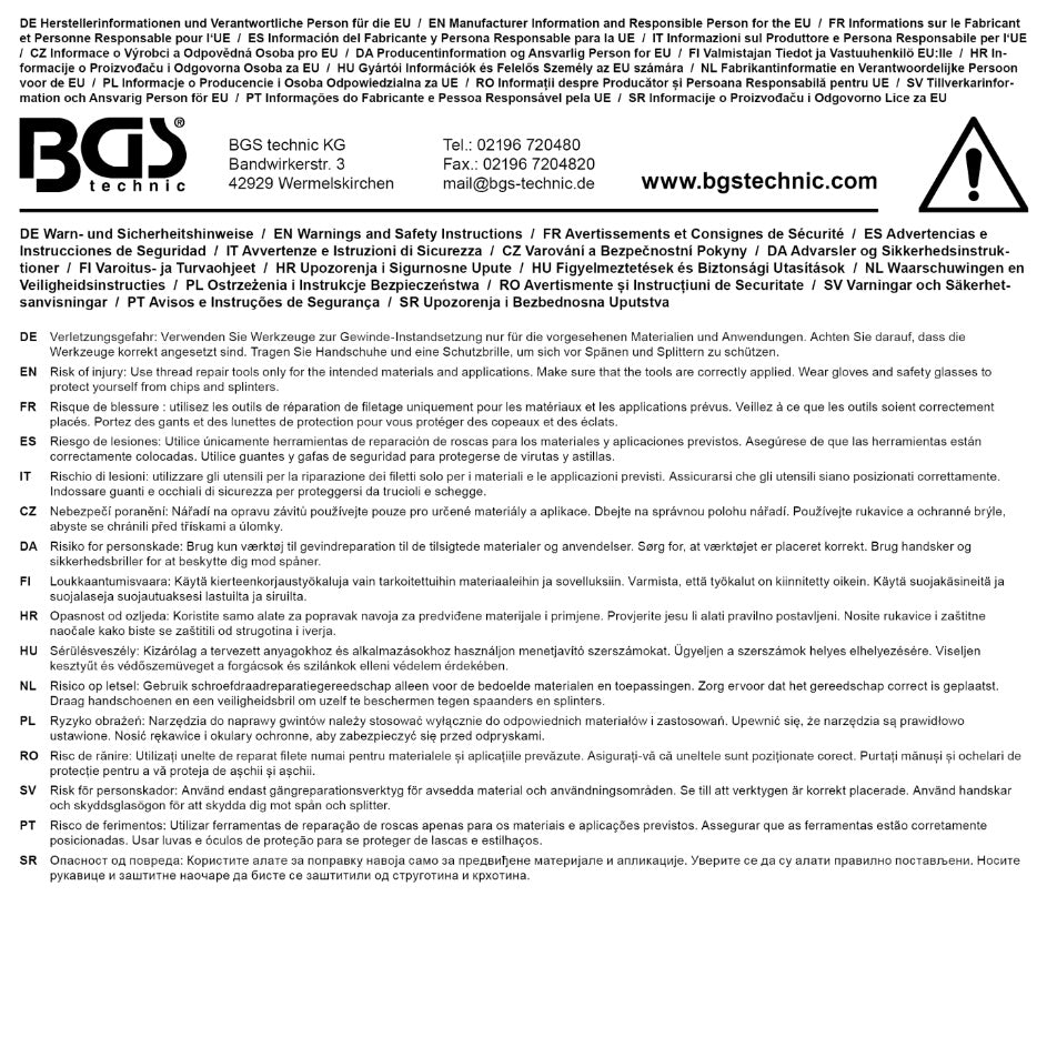 REPLACEMENT THREAD INSERTS | M10 X 1.0 | 25 PCS. (1958-1)