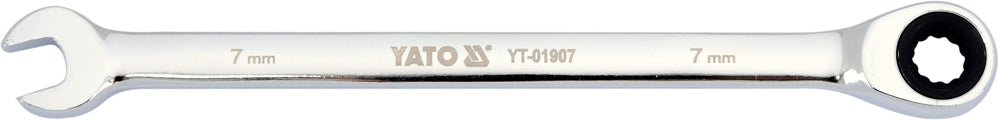 COMBINATION RATCHET WRENCH, 7MM (YT-01907)