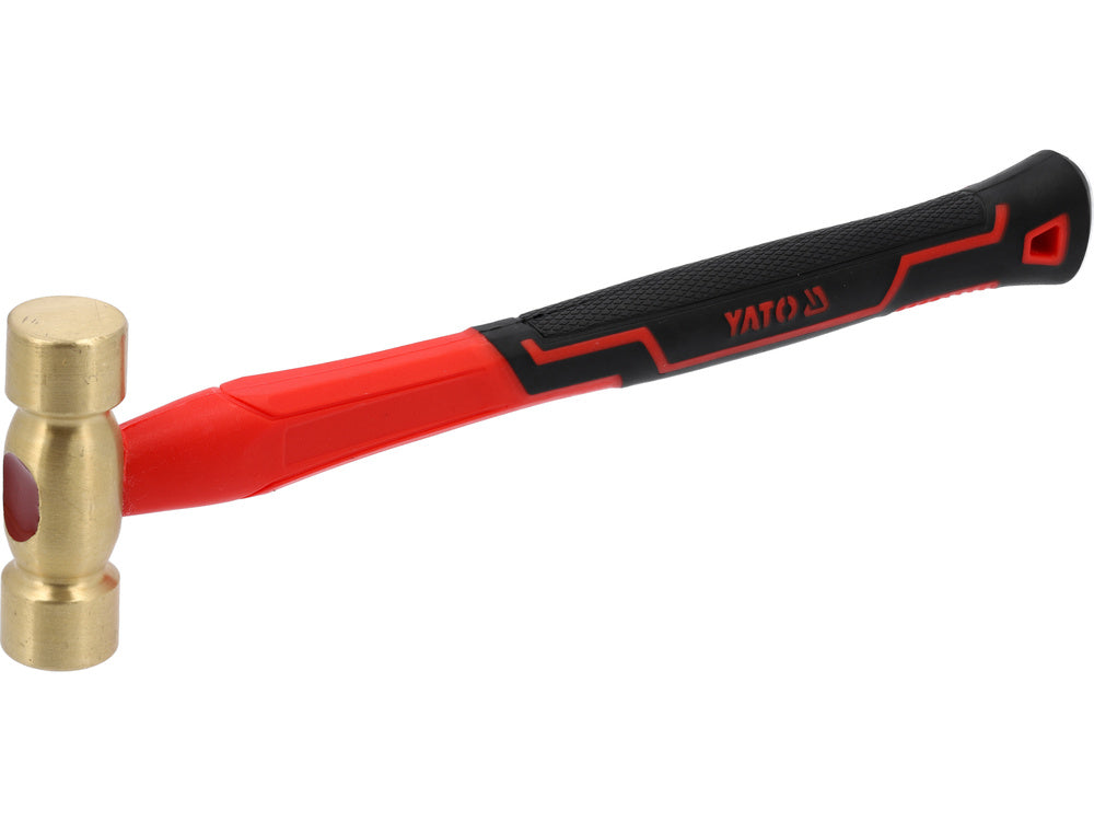 BRASS HAMMER WITH FIBERGLASS HANDLE 250G (YT-45290)