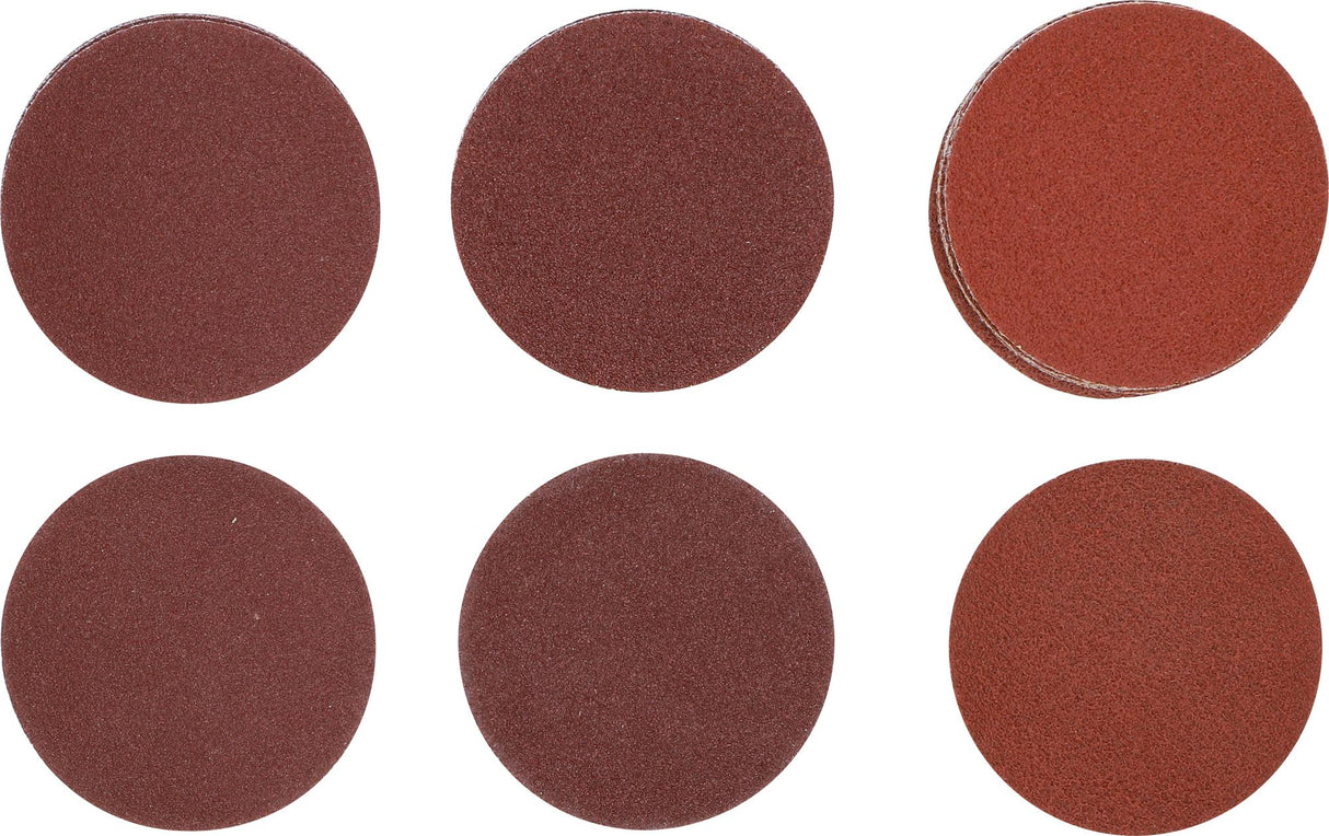 SANDING PADS FOR ECCENTRIC SANDERS | Ø 75 MM | K 60 - 80 - 120 | 30 PCS. (70195)