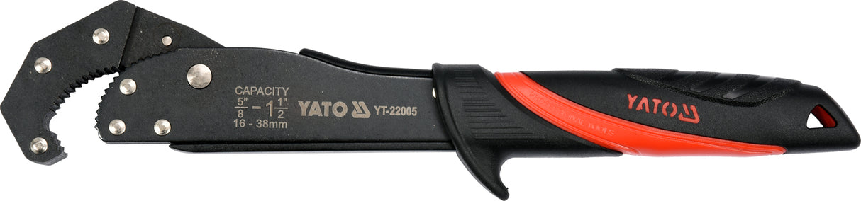 AUTO ADJUSTABLE PIPE WRENCH 16-38MM (YT-22005)