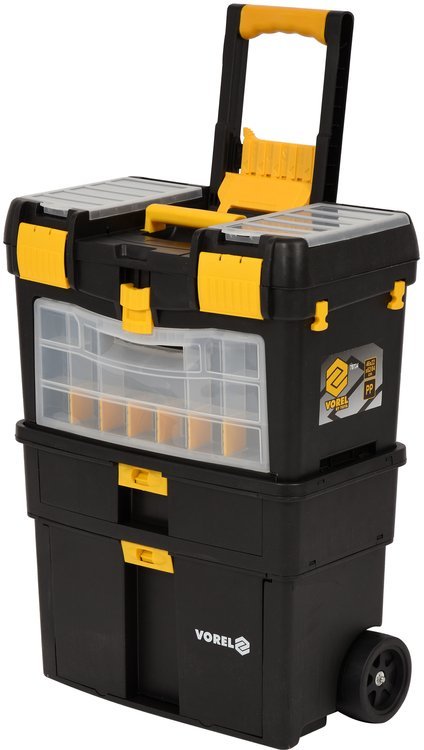 TROLLEY TOOL BOX W/ REMOVABLE ORGANIZER (78734)