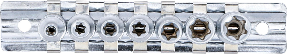 SOCKET SET, E-TYPE | 6.3 MM (1/4") DRIVE | E4 - E11 | 7 PCS. (6402)