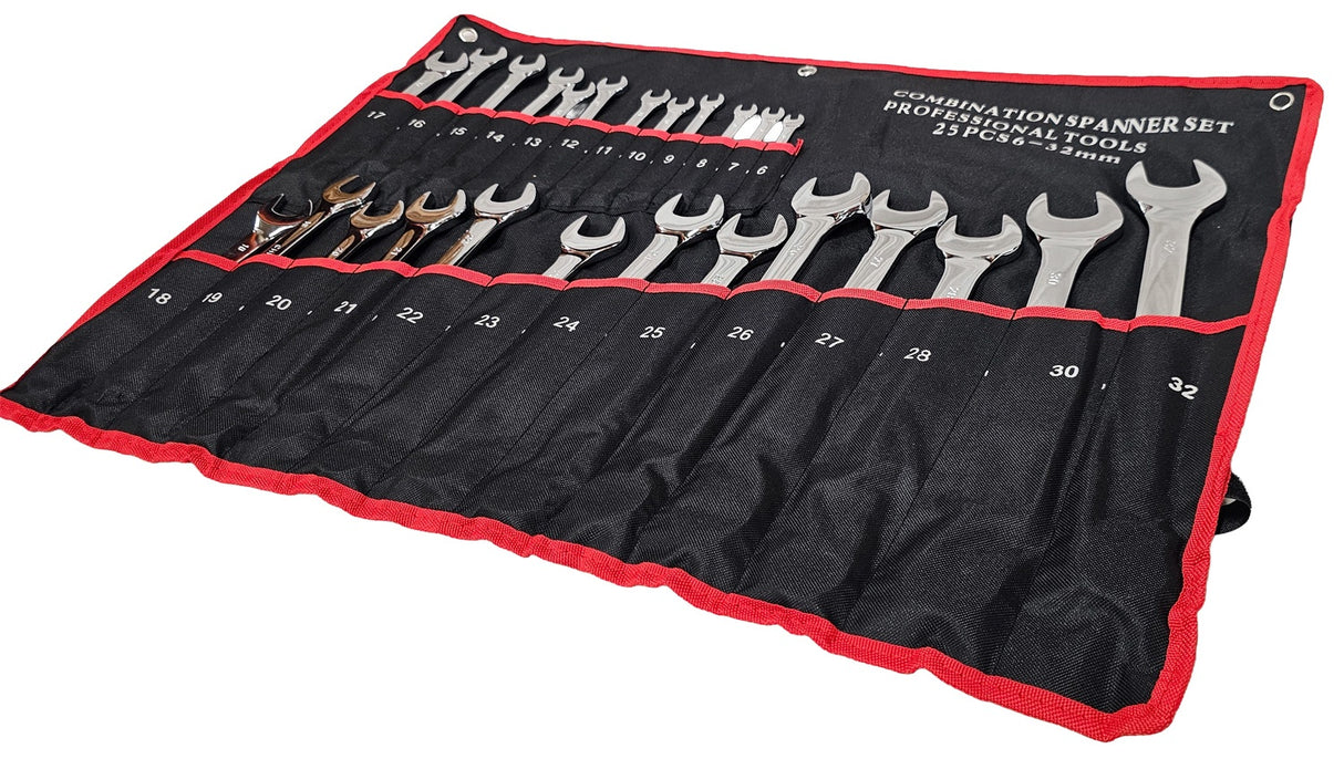 COMBINATION SPANNER SET | CR-V | 6 - 32 MM | 25 PCS. (H10993)