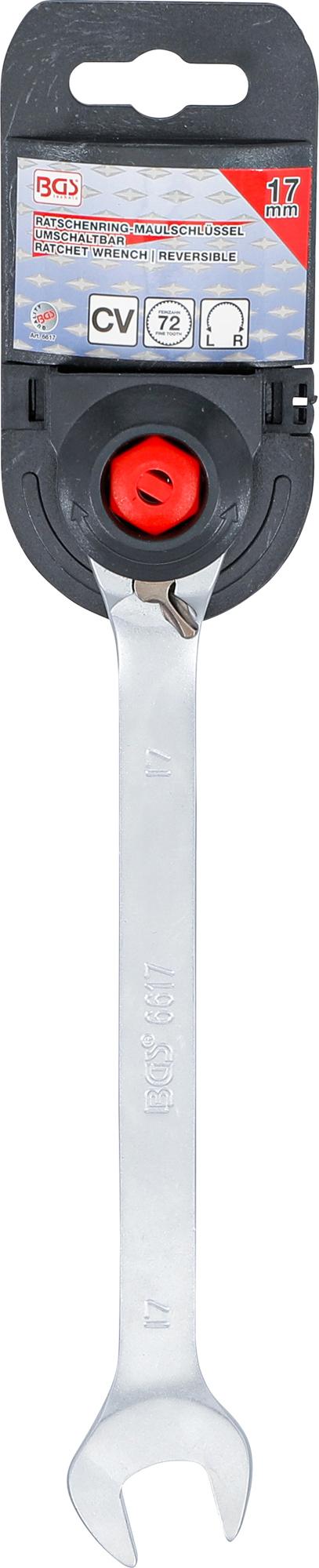 RATCHET COMBINATION WRENCH | REVERSIBLE | 17 MM (6617)