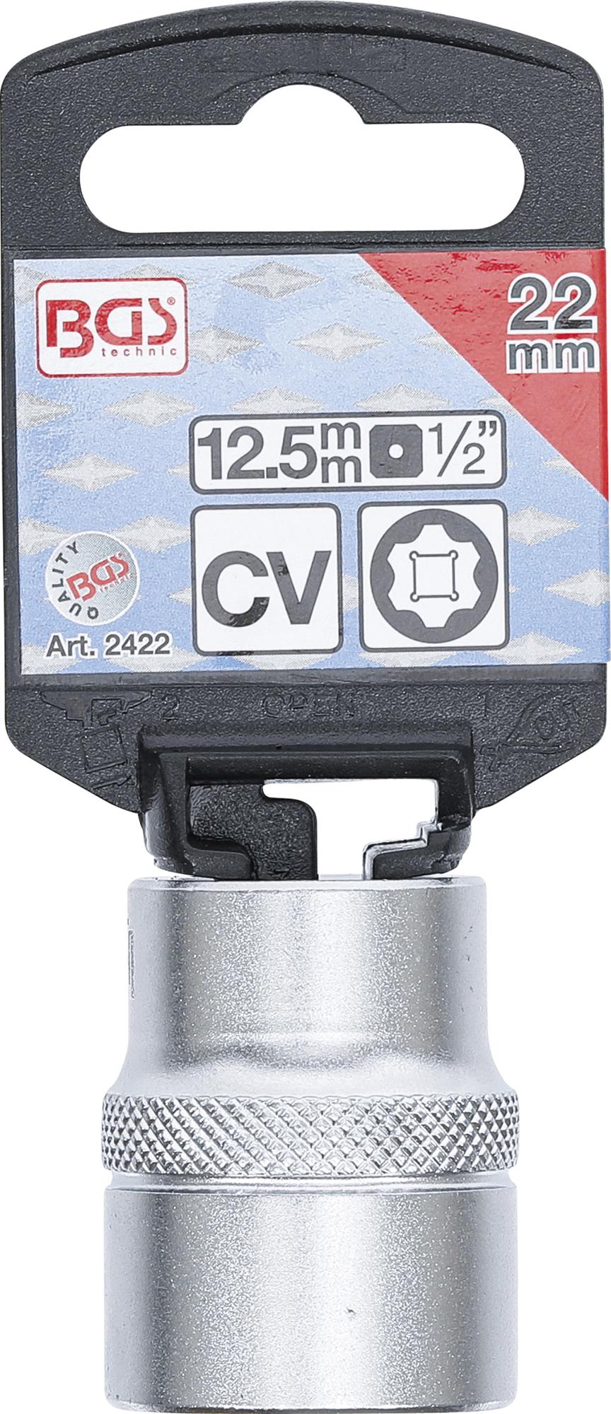 SOCKET, SUPER LOCK | 12.5 MM (1/2") DRIVE | 22 MM (2422)
