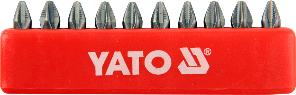 SCREWDRIVER BITS 10PCS PH2X25MM S2 (YT-0475)