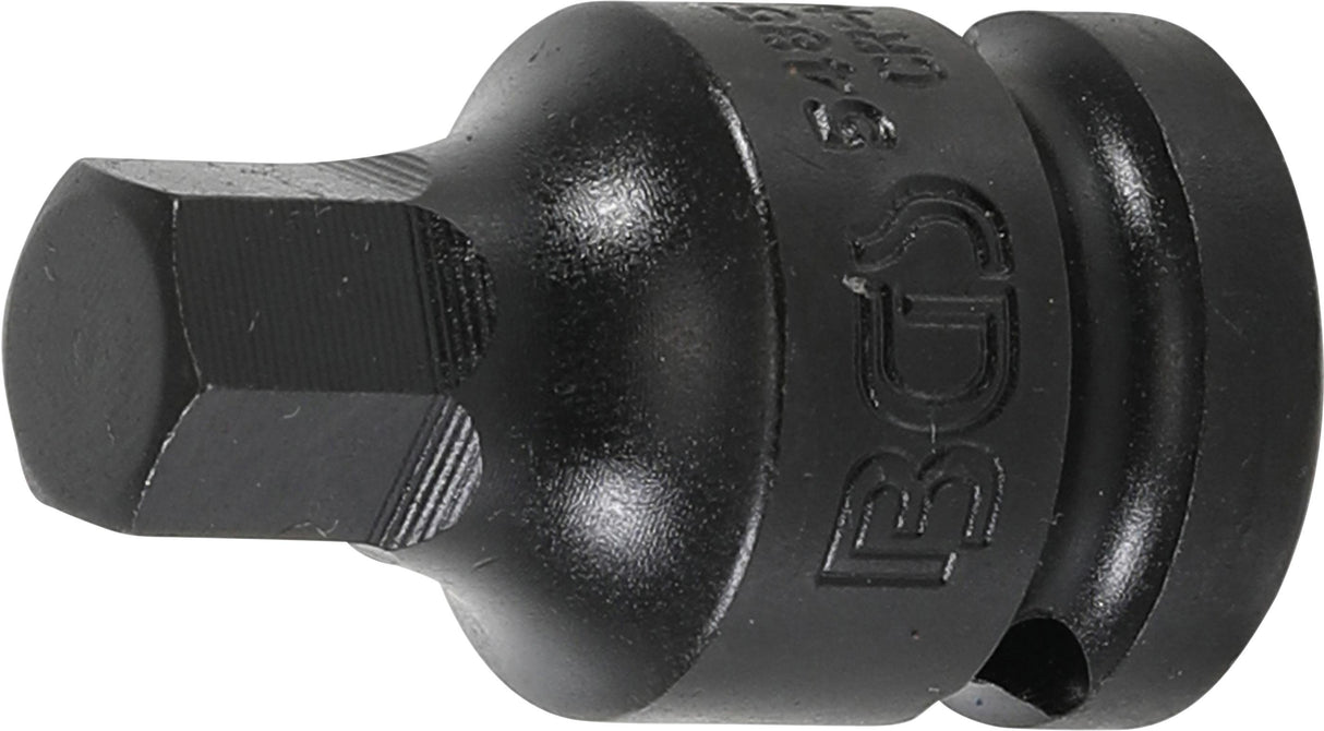 IMPACT BIT SOCKET | LENGTH 42 MM | 12.5 MM (1/2") DRIVE | INTERNAL HEXAGON 12 MM (5485-12)