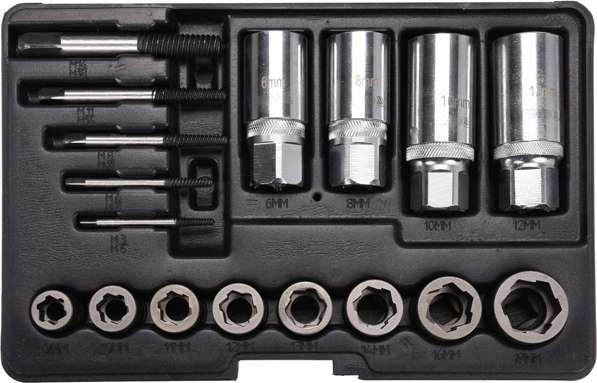 SCREW AND STUD EXTRACTOR SET 17 PCS (YT-06033)