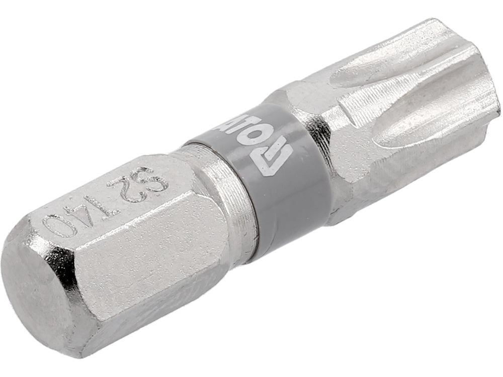 SCREWDRIVER BITS 1/4 25MM T40 2 PCS NI (YT-78016)