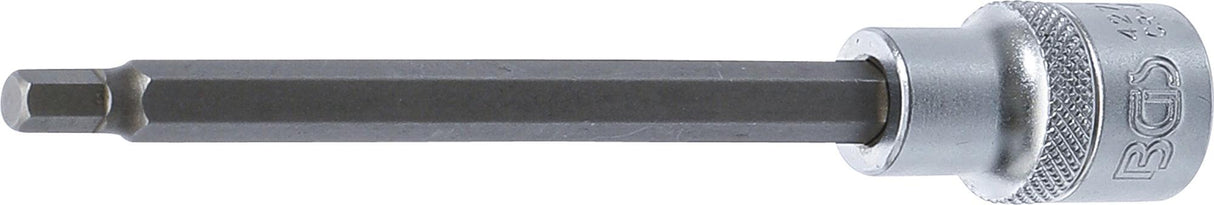 BIT SOCKET | LENGTH 140 MM | 12.5 MM (1/2") DRIVE | INTERNAL HEXAGON 6 MM (4271)