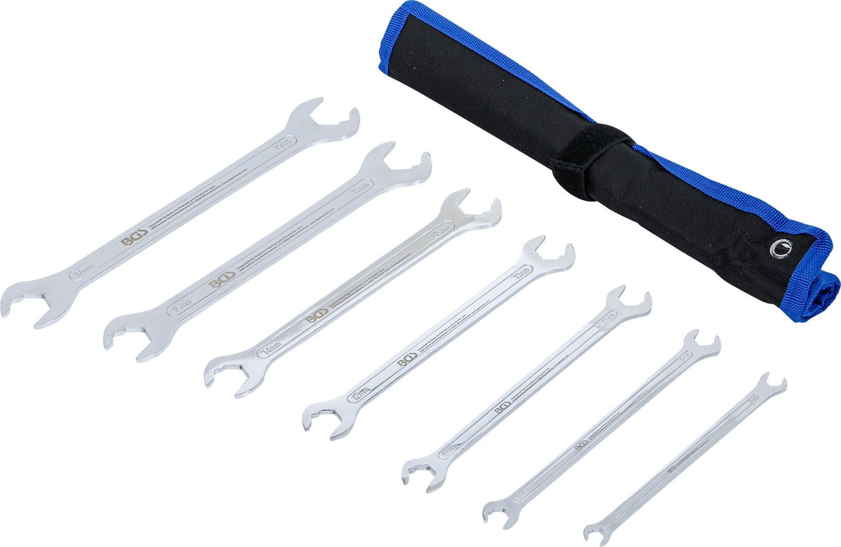 EXTRA-THIN OPEN DOUBLE-ENDED RATCHET SPANNER SET | 6–19 MM | 7 PCS. (74583)