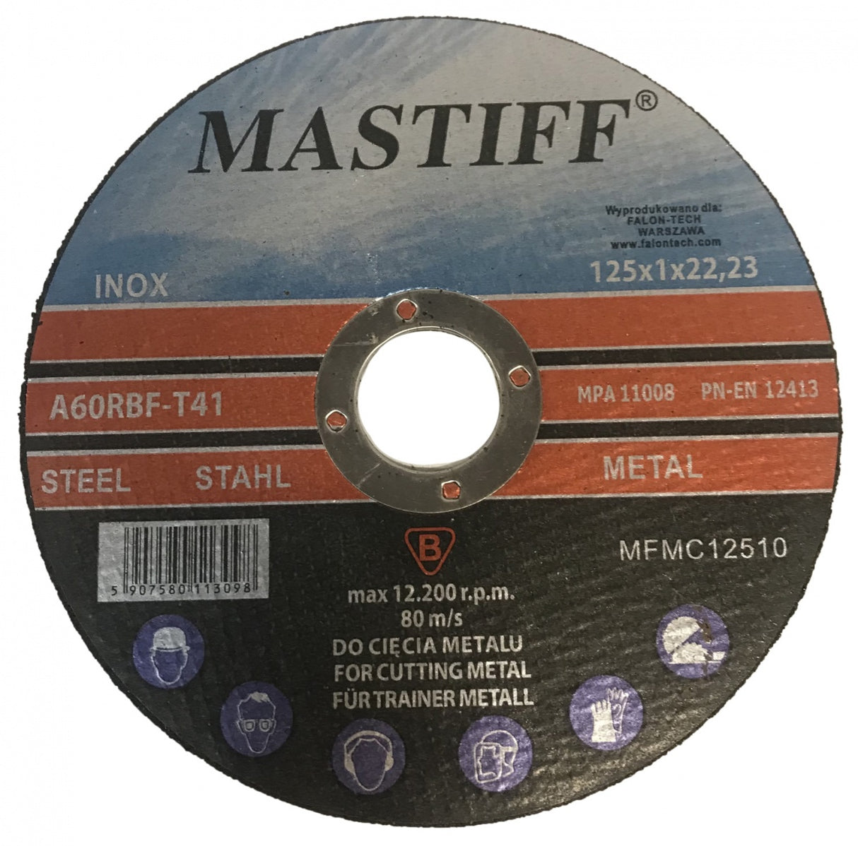 CUTTING DISC FOR METAL | 125X1.0X22.23 (A60TBF-10)