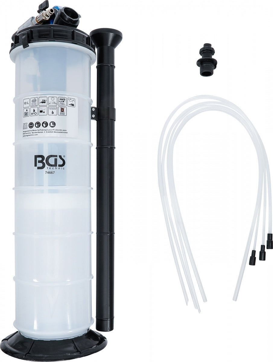 PNEUMATIC AND MANUAL VACUUM FLUID EXTRACTION PUMP | 10 L (74667)