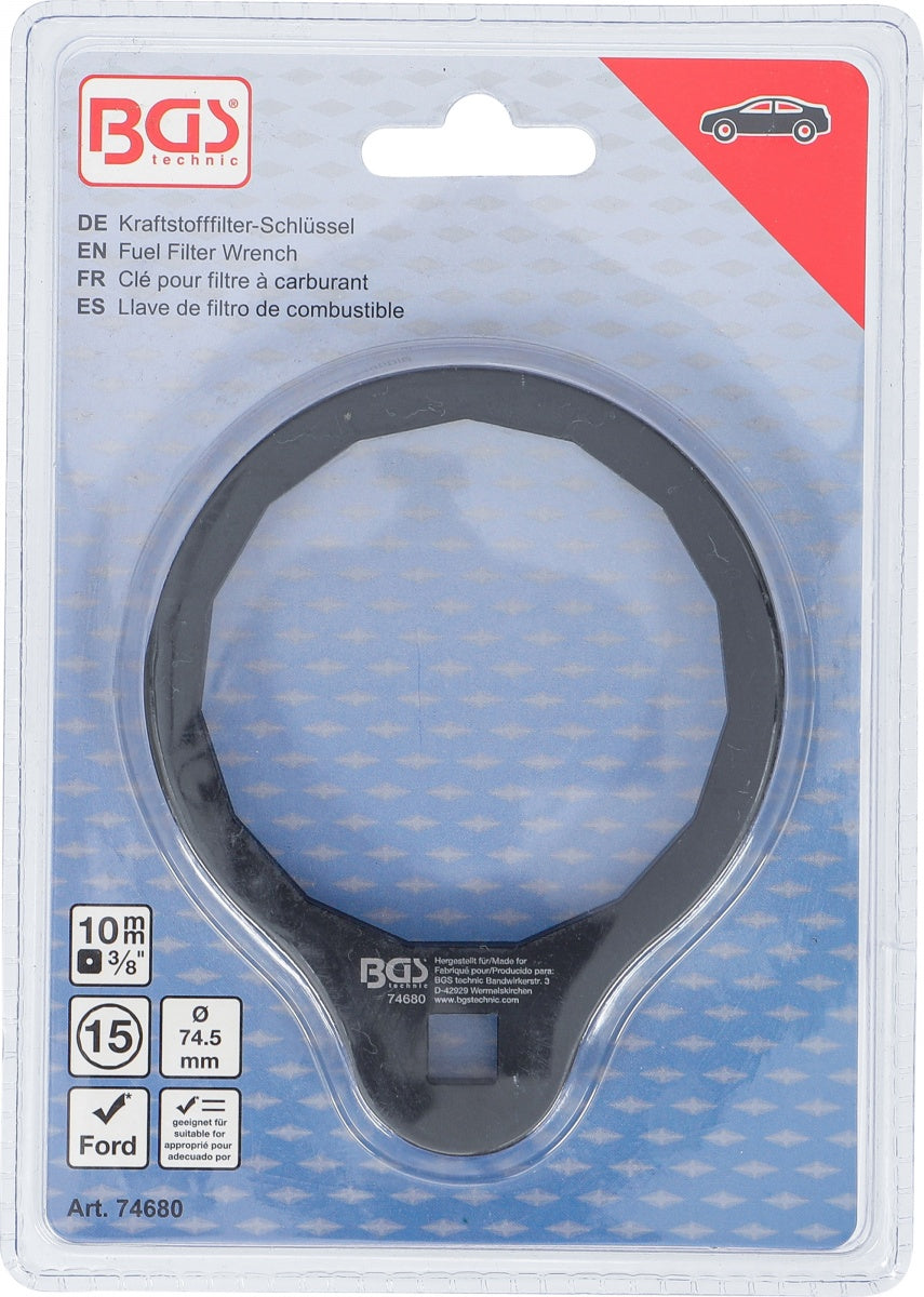 OIL FILTER WRENCH | 15 ANGLES | | Ø 74.5 MM | Ford 1,5, 1,6 EcoBoost (74680B)