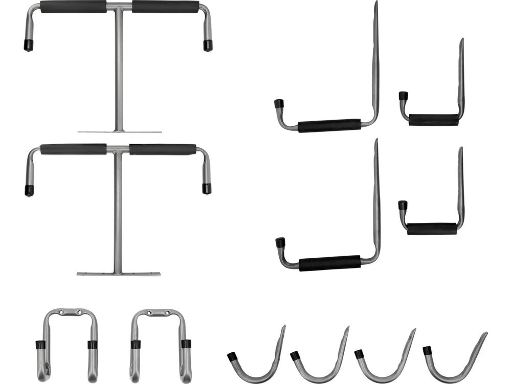 GARAGE HOOKS FOR STORING BICYCLES, LADDERS, TOOLS | 12 PCS (74690V)