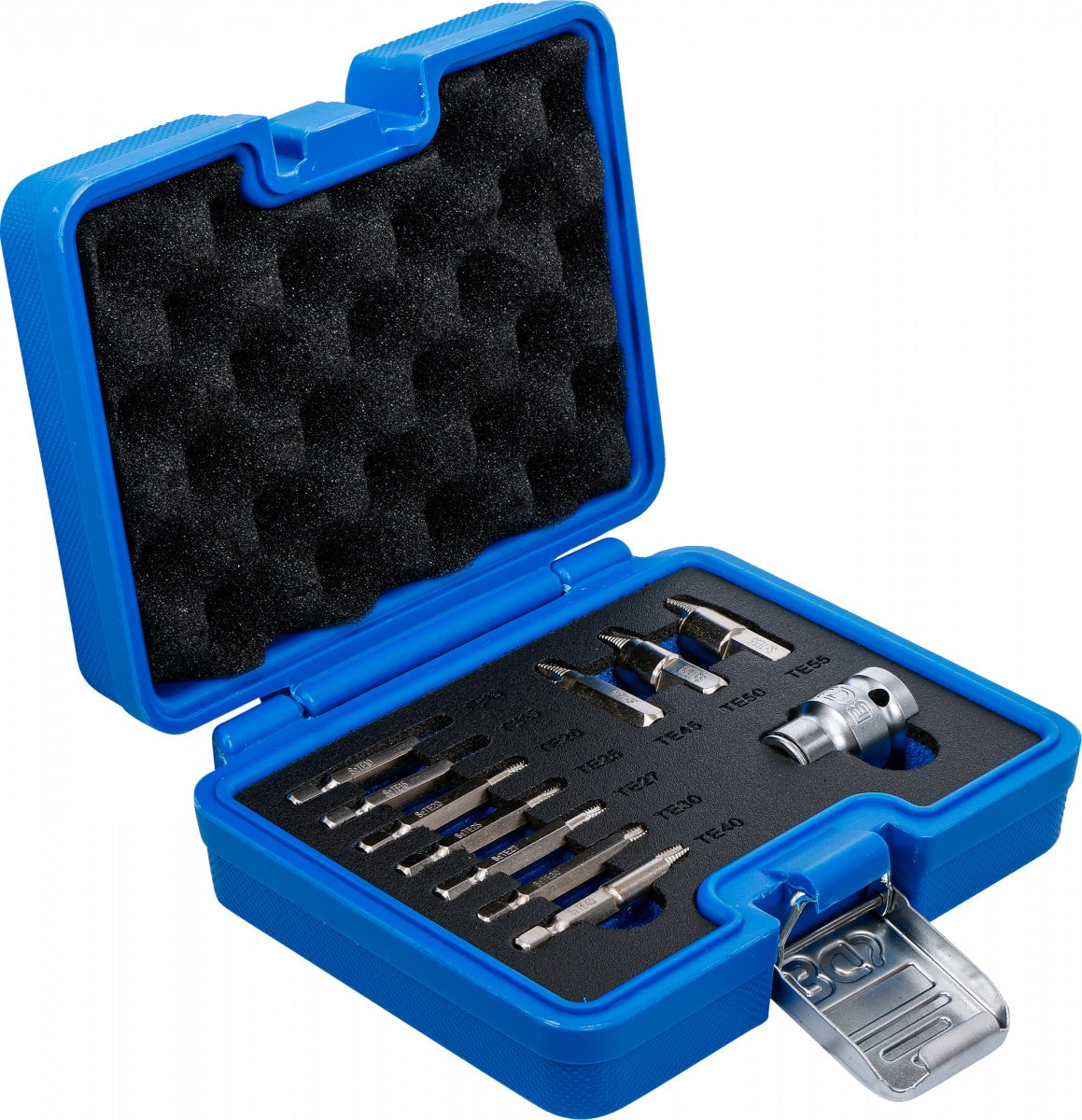 BROKEN / DAMAGED TORX (T-STAR) SCREW EXTRACTOR SET | T10–T55 | 11 PCS. (74785)