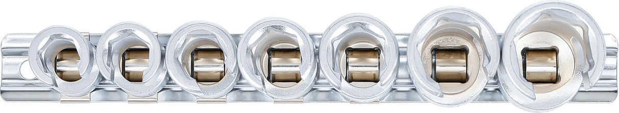 SPECIAL SOCKET SET, SLOTTED | 10 MM (3/8") DRIVE | 10 - 19 MM | 7 PCS. (1105)