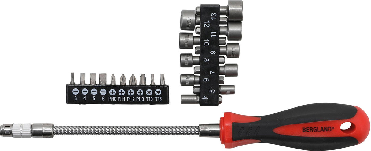 SCREWDRIVER BIT SET | WITH FLEXIBLE SHAFT | 31 PCS. (20131)