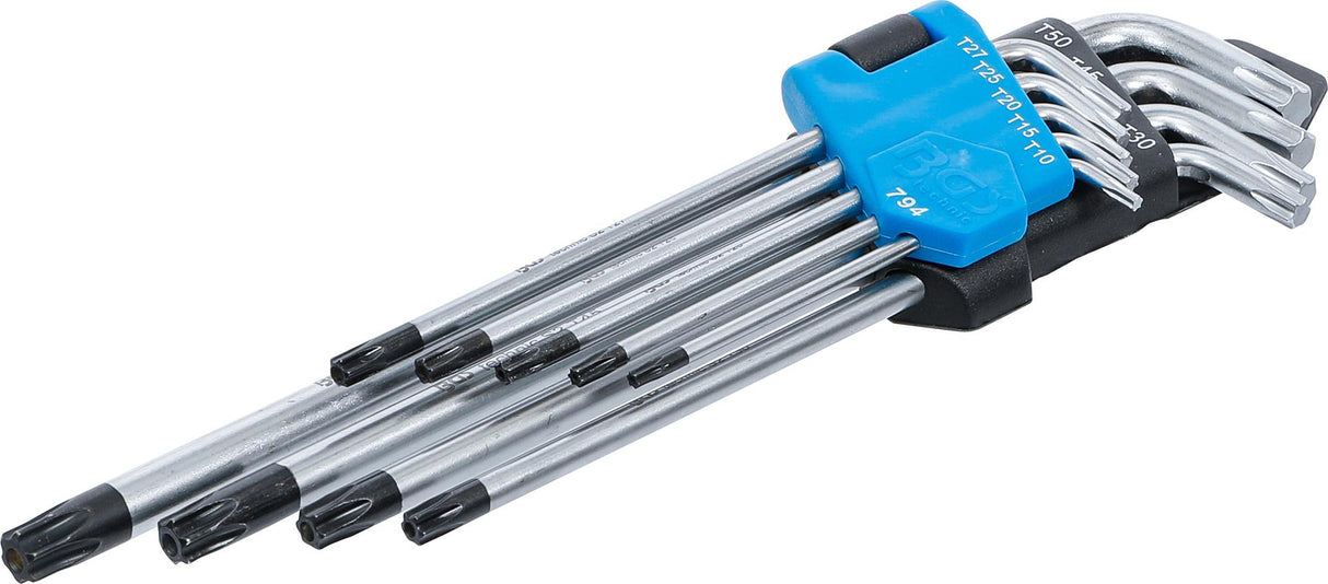 L-TYPE WRENCH SET | EXTRA LONG | T-STAR TAMPERPROOF (FOR TORX) T10 - T50 | 9 PCS. (794)