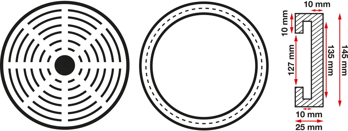 RUBBER PAD | FOR AUTO LIFTS | Ø 150 MM (6478)