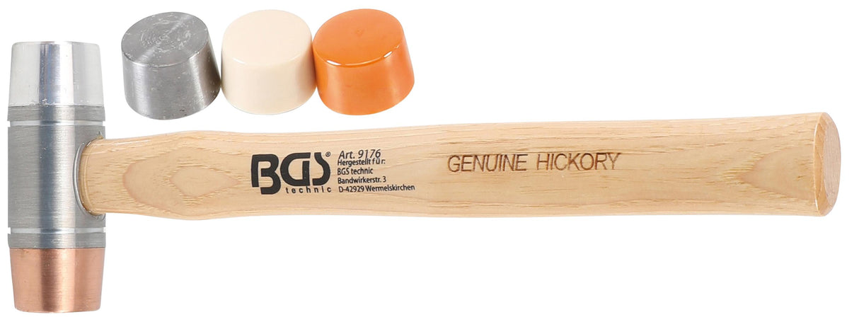 HAMMER WITH INTERCHANGEABLE HEADS | HICKORY HANDLE | Ø 35 MM (9176)