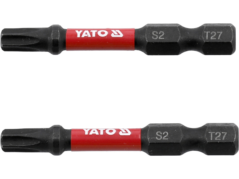 IMPACT SCREWDRIVER BITS 1/4 50MM T27 2PC (YT-78055)