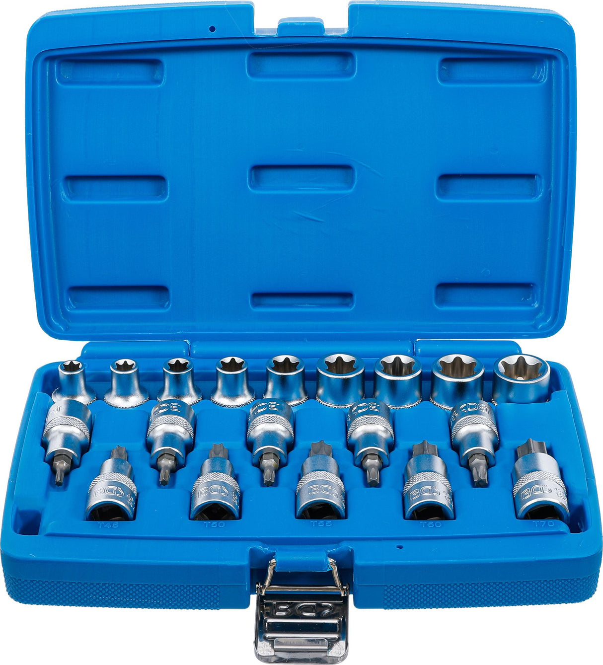 BIT SOCKET / SOCKET SET | 12.5 MM (1/2") DRIVE | E-STAR / T-STAR (FOR TORX) | 19 PCS. (5100)