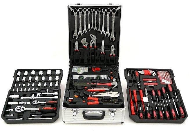 TOOL SET IN ALUMINUM CASE | RATCHETING WRENCHES | WITH WHEELS | 188 PCS. (SK58288)