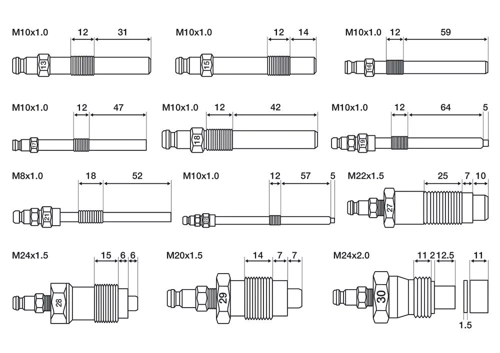 COMPRESSION TESTER FOR PETROL AND DIESEL ENGINES (8400)