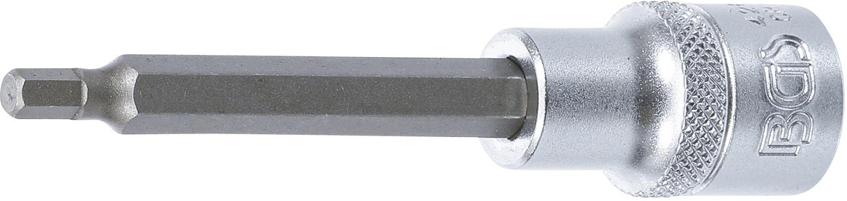 BIT SOCKET | LENGTH 100 MM | 12.5 MM (1/2") DRIVE | INTERNAL HEXAGON 5 MM (4260)