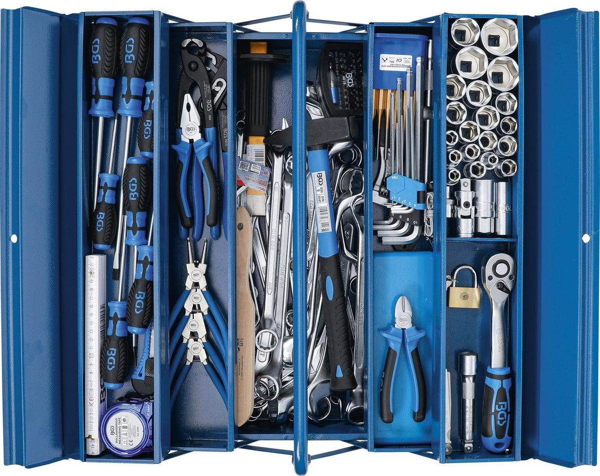 METAL WORKSHOP TOOL CASE INCL. TOOL ASSORTMENT | 137 PCS. (3306)