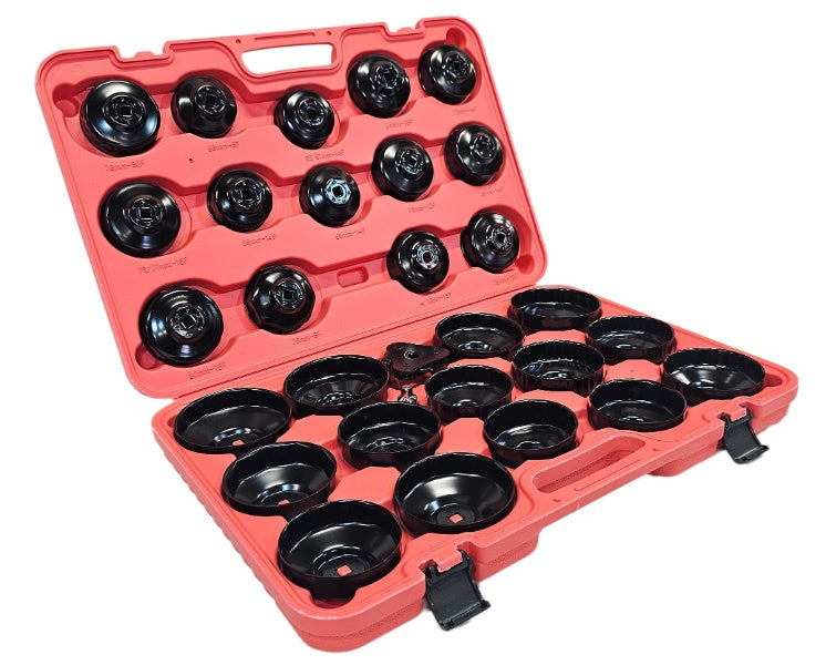 OIL FILTER WRENCH / CUP SET WITH ADJUSTABLE 3-JAW WRENCH | 31 PCS. (WS2700)