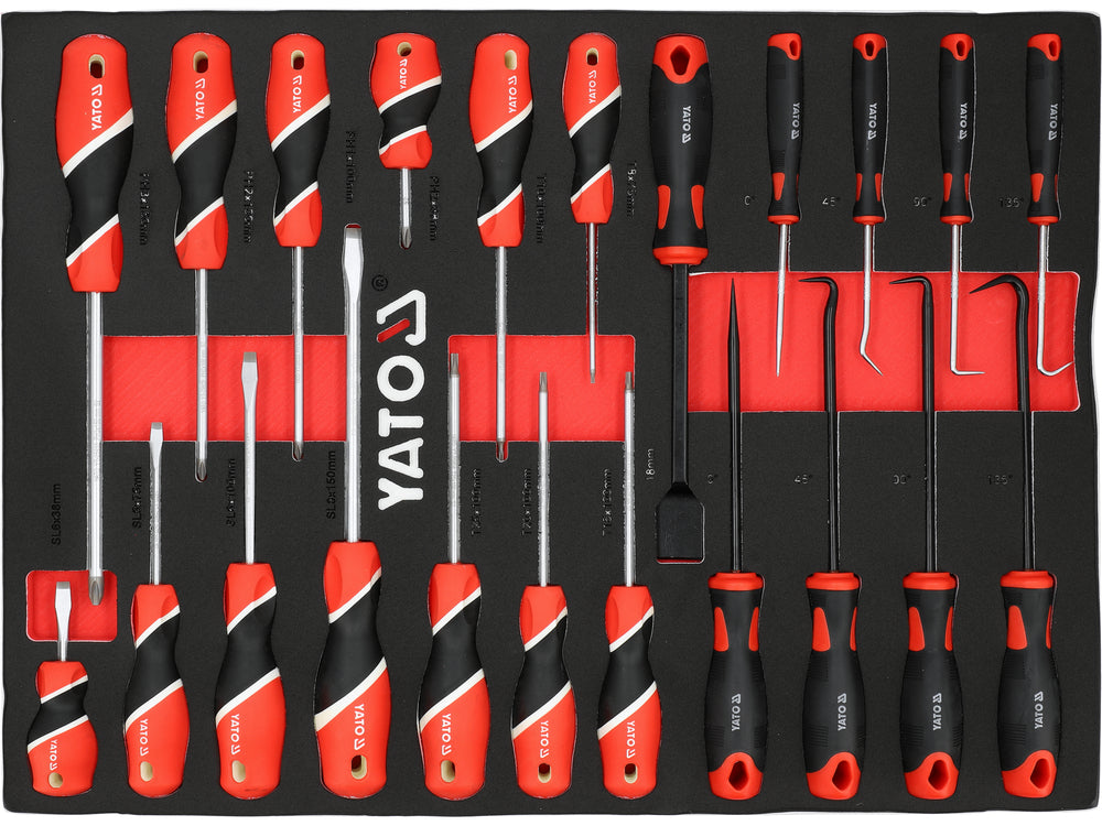 TOOL CASE: SCREWDRIVERS | HOOKS | 22 PCS (YT-55496)