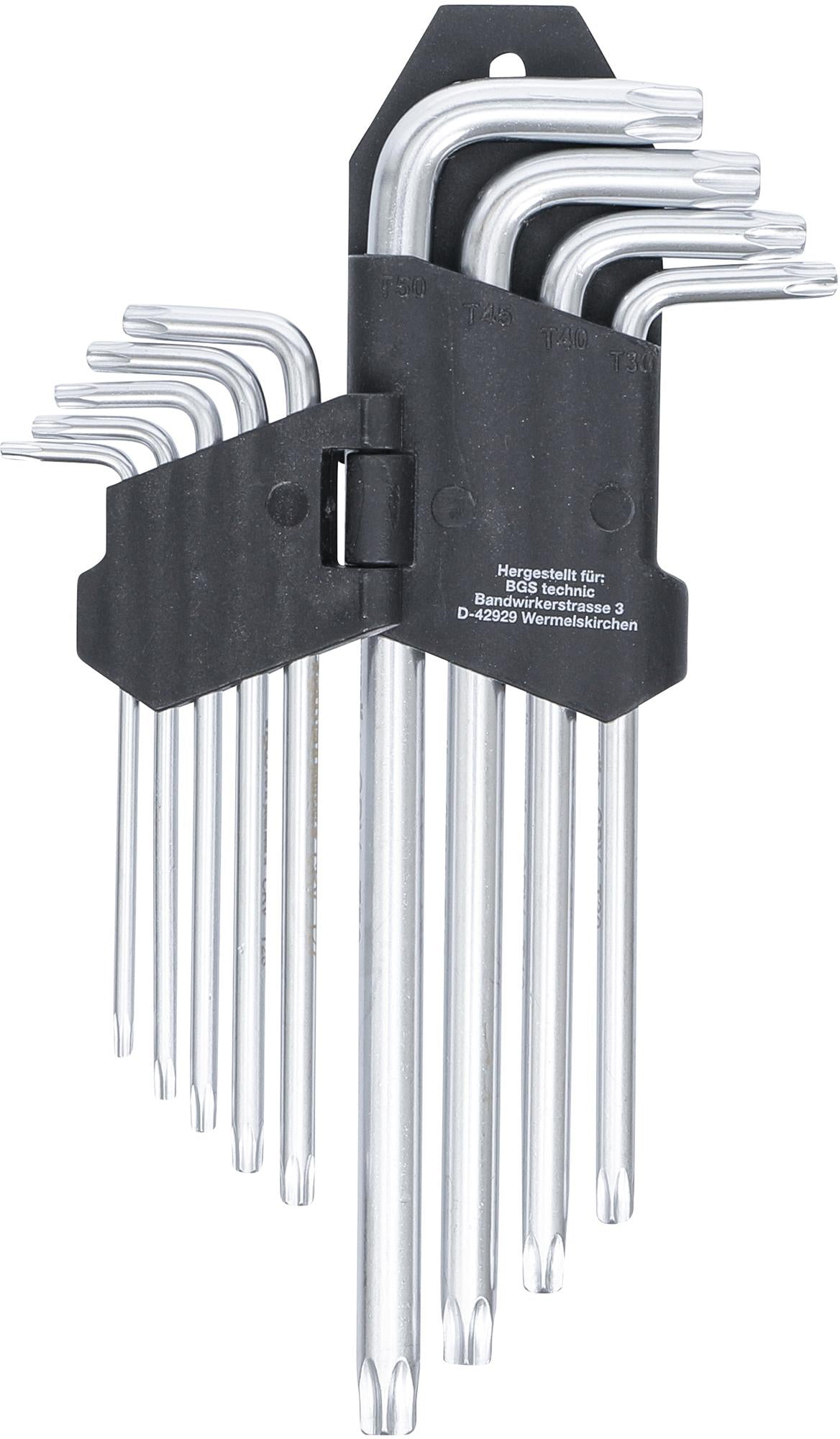 L-TYPE WRENCH SET | LONG | T-STAR (FOR TORX) | T10 - T50 | 9 PCS. (816)