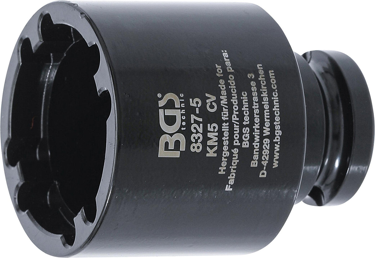 GROOVE NUT SOCKET | INSIDE TAPS | KM5 (8327-5)