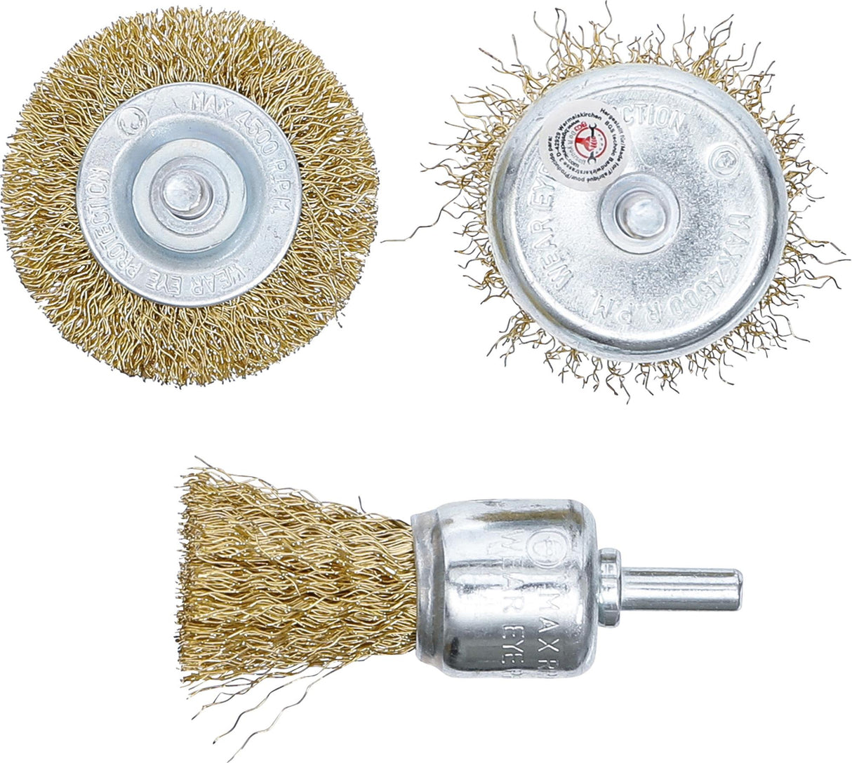 STEEL WIRE BRUSH SET | Ø 25 - 50 MM | 3 PCS. (50903)