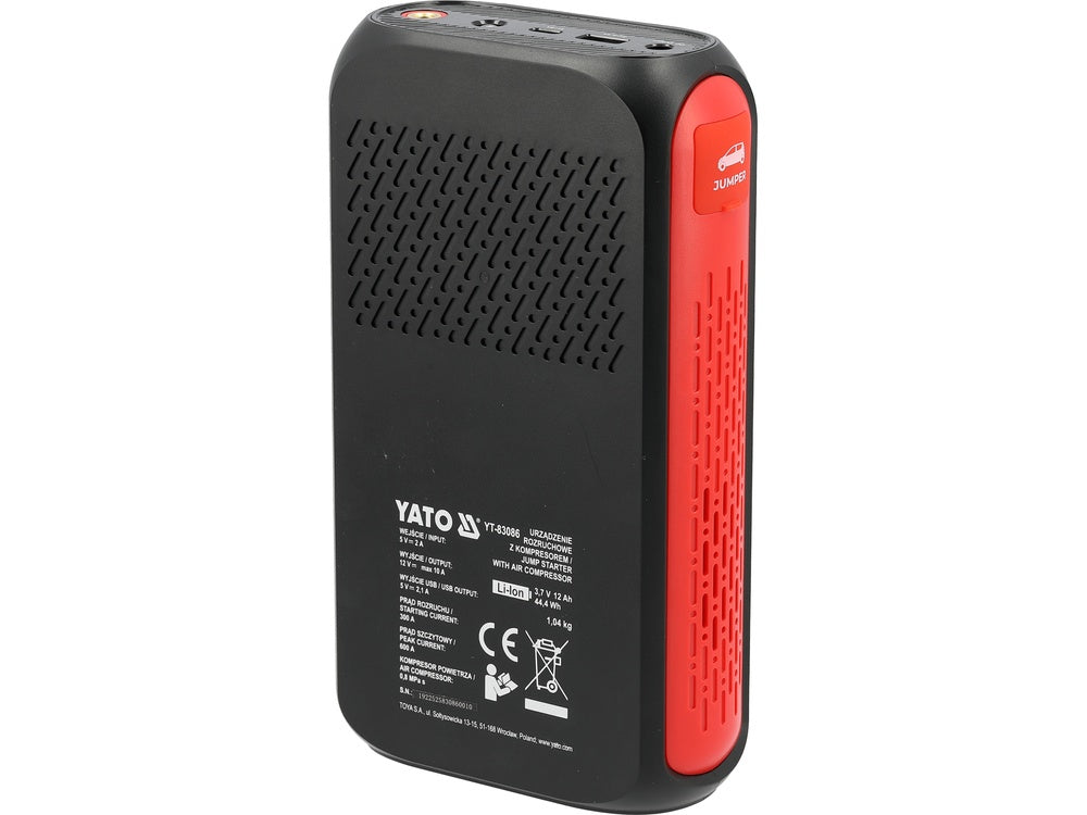 JUMP STARTER / BOOSTER | WITH COMPRESSOR | 12000 MAH (YT-83086)