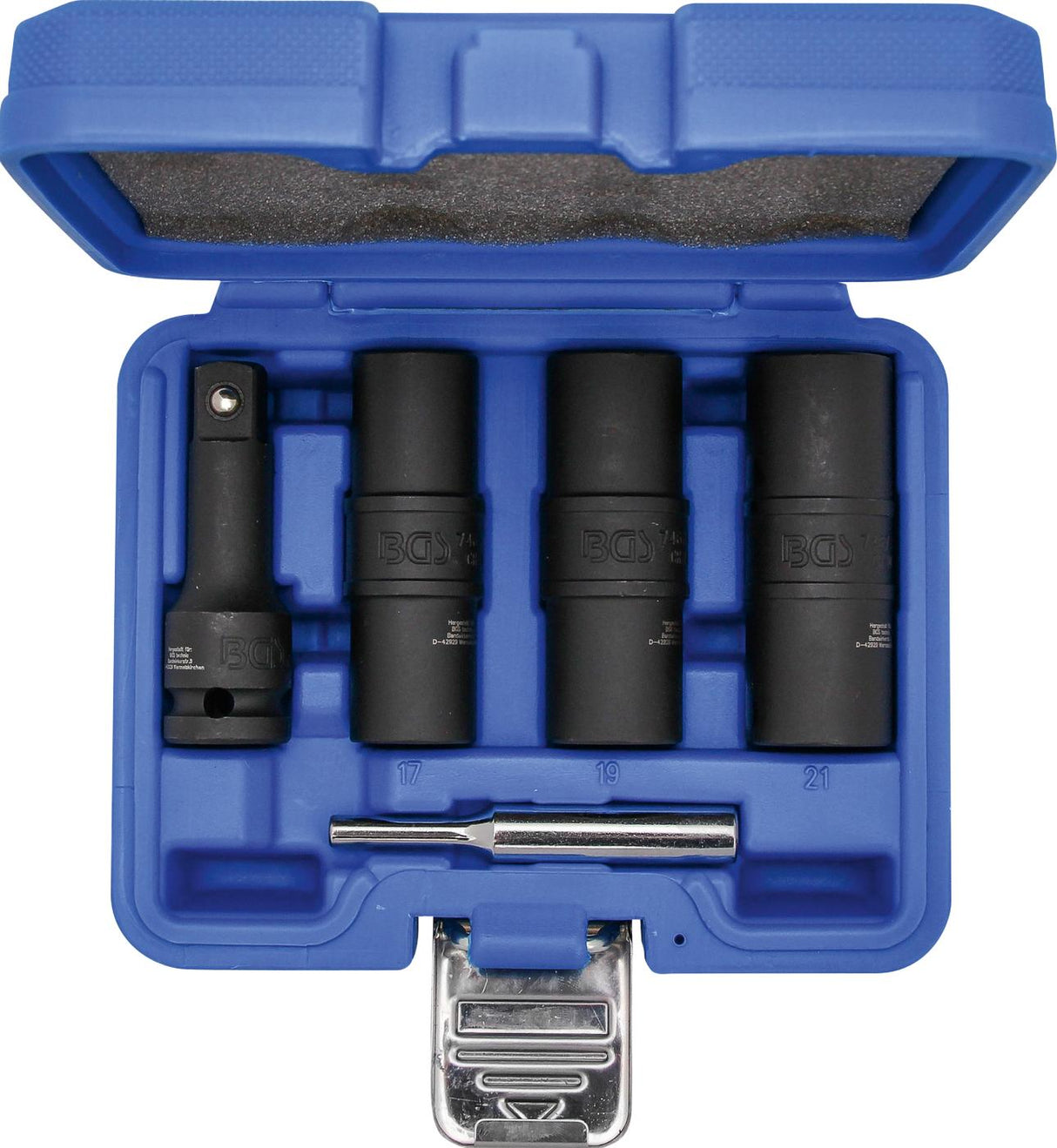 SPECIAL IMPACT DOUBLE-SIDED SOCKET SET / EXTERNAL HEXAGON & SCREW EXTRACTORS 17 - 19 - 21 MM | 12.5 MM (1/2") | 3-TLG. (7467)
