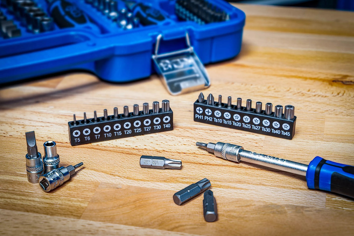 SOCKET SET HEXAGON | 6.3 MM (1/4") / 10 MM (3/8") / 12.5 MM (1/2") DRIVE | 192 PCS. (2243)