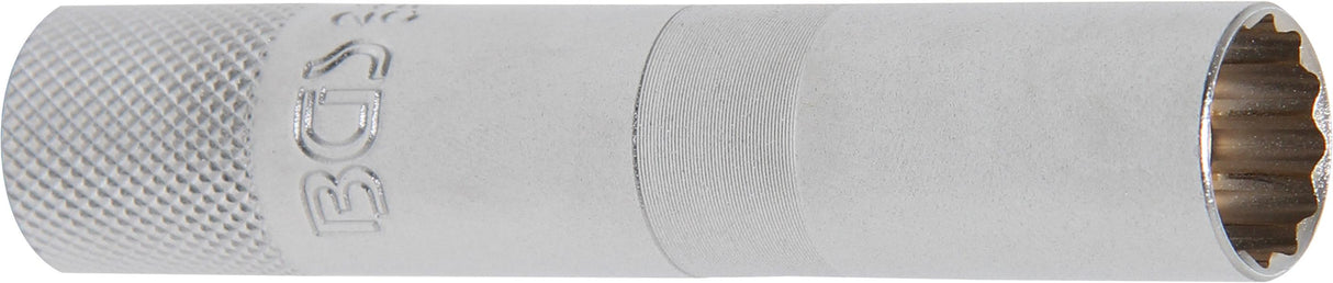 SPARK PLUG SOCKET WITH MAGNET, 12-POINT, LONG | 10 MM (3/8") DRIVE | 14 MM (2446)