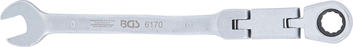DOUBLE-JOINT RATCHET COMBINATION WRENCH | ADJUSTABLE | 10 MM (6170)