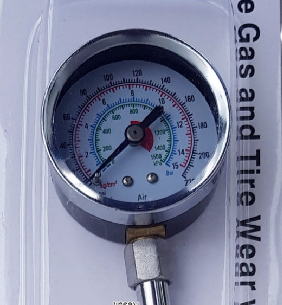 PRESSURE GAUGE FOR DUAL WHEELS | 15 BAR (TG15)