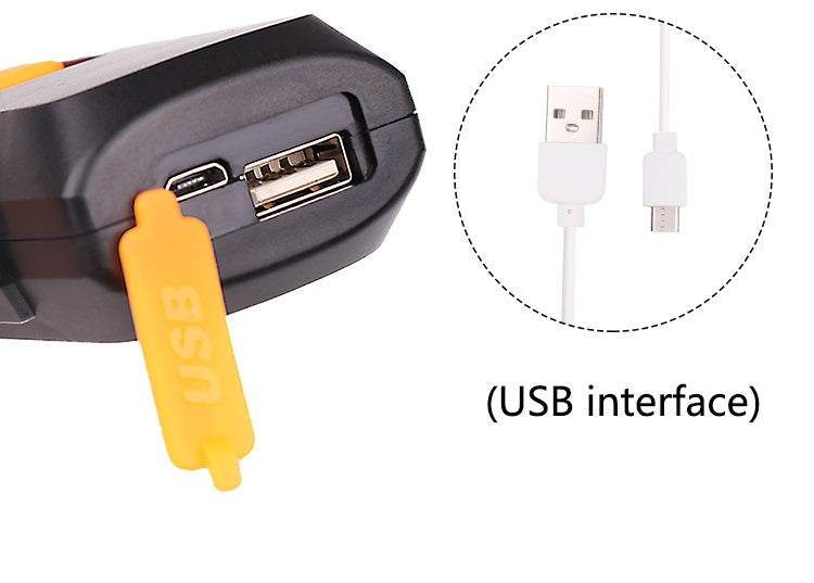 WORK LAMP RECHARGEABLE | 5W COB LED | USB | 280+80 LM | WITH MAGNETIC GRABBER (YD-6302B)