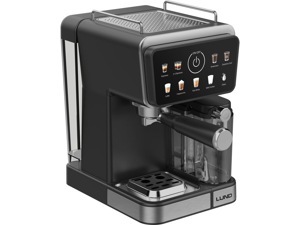 PRESSURE COFFEE MAKER WITH MILK FROTHER 1350W (68502)