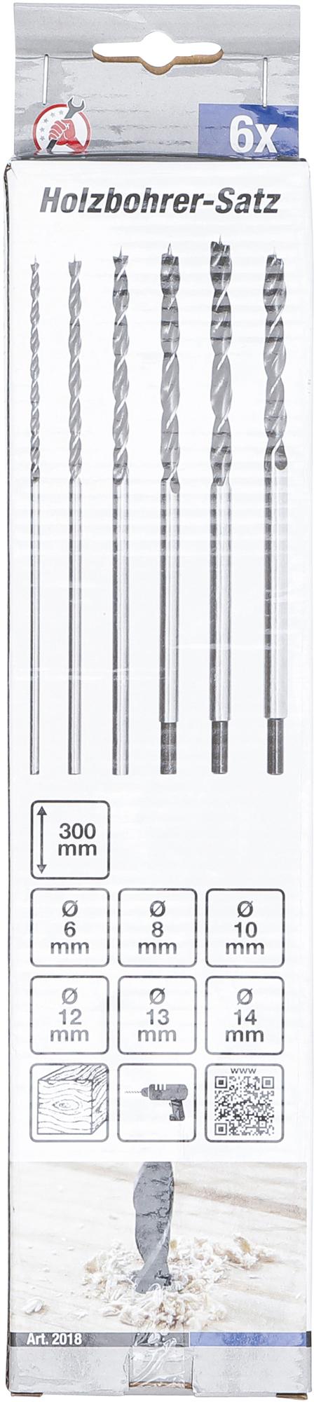 WOOD DRILL SET | 6 - 14 MM | 6 PCS. (2018)