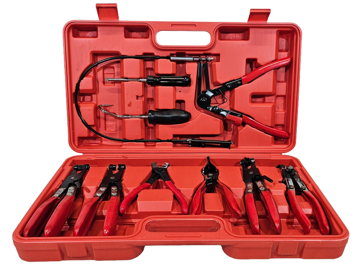 PLIERS SET FOR CLAMPS AND FUEL LINES | 9 PCS. (SK2156)
