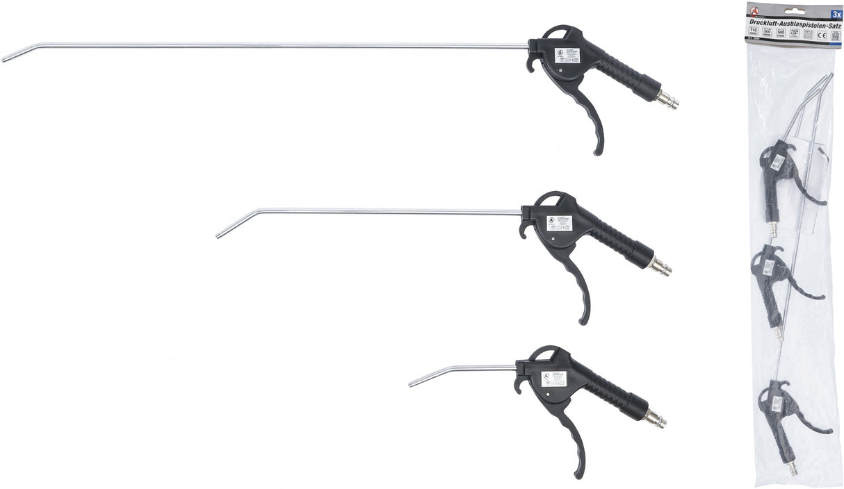 AIR BLOW GUN SET | 110 / 300 / 500 MM | 3 PCS. (3294)